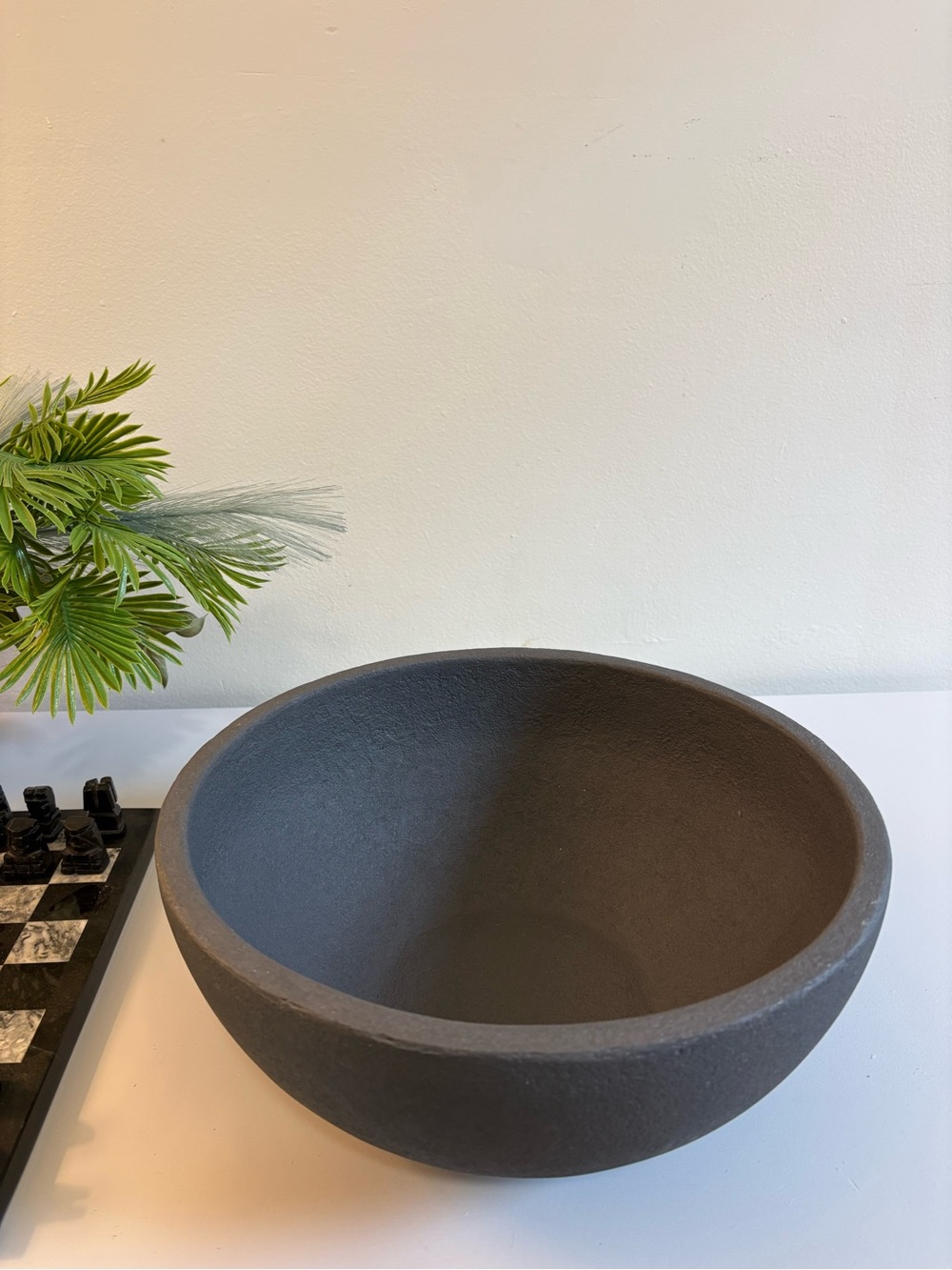 Animiora - Peppercorn bowl. Minimalist Designer Matte Dark Gray Decorative Bowl